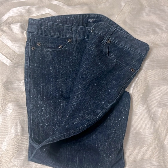 EUC Beautiful BURBERRY London shimmering cropped jeans, SZ 28 - Picture 10 of 10